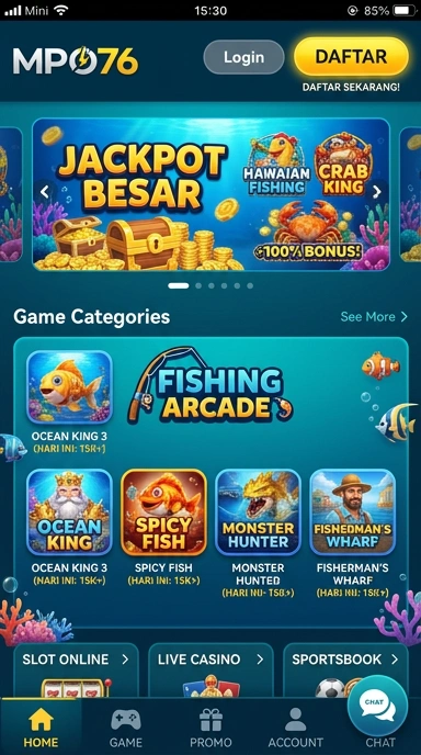 Galeri pratinjau visual mpo76 build APK resmi terbaru